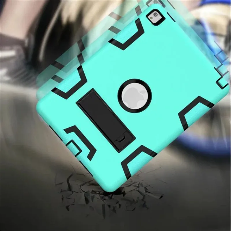 Heavy Duty Defender Hybrid Armor Impact Robot 3 In 1 Dual Color Rugged Hard Shockproof Case for iPad Air 2 6 Kickstand | Компьютеры и