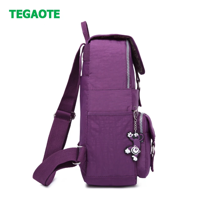 TEGAOTE, школьный рюкзак для девочек-подростков, Mochila, женские рюкзаки, нейлон, водонепроницаемый, Повседневный, для ноутбука, рюкзак, женский, Sac A Dos