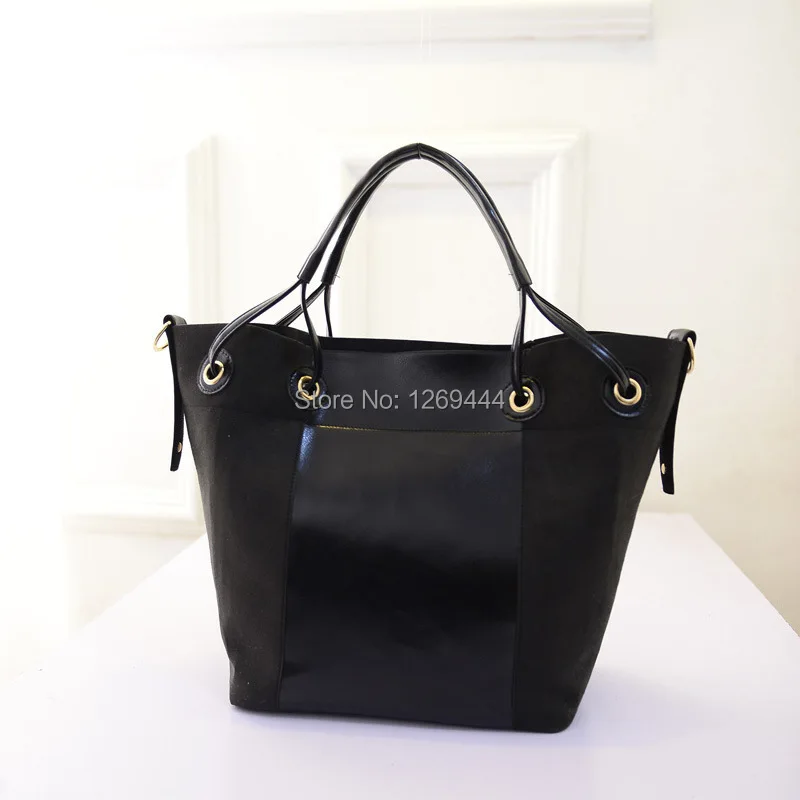 2014 Winter Korean version of the European and American casual fashion trend PU handbag bucket shoulder diagonal handbags wholes | Багаж и