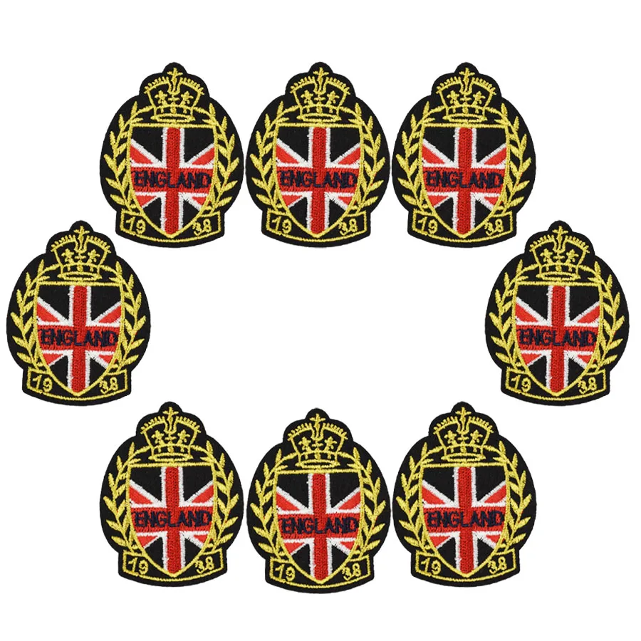 10 шт. английские значки нашивки для одежды железная аппликация вышивка швейные