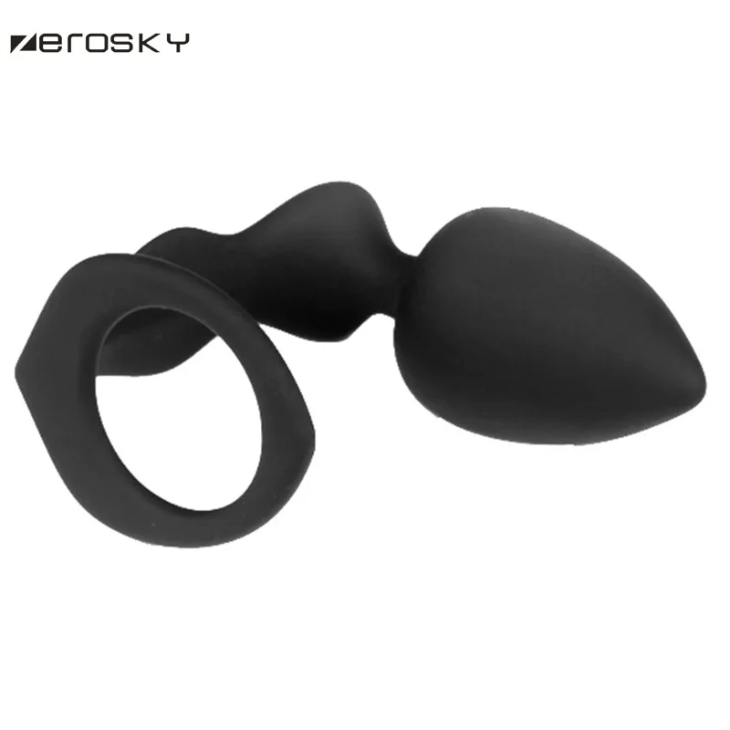 Anal Plug Penis Lock Ring Prostate Massage Silicone Butt Sex Product for Men Erotic Toys With Box Zerosky | Красота и здоровье