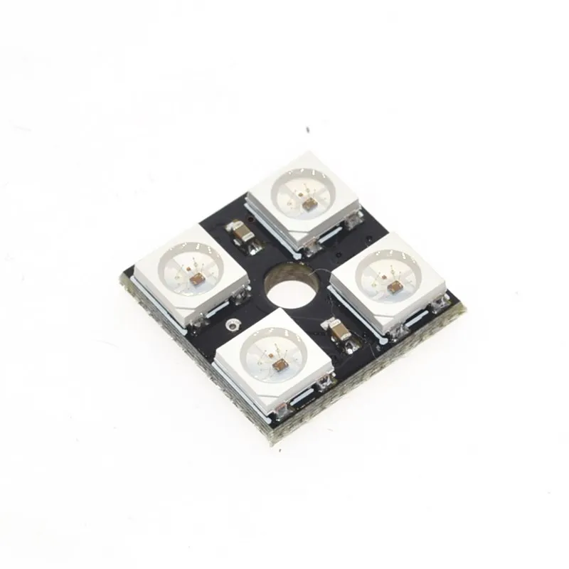 1 шт. WS2812B плата 2*2 4-битная полноцветная 5050 RGB Светодиодная панель освесветильник