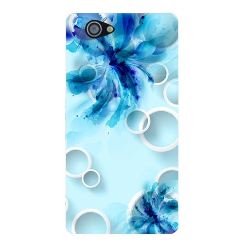 Чехол для SONY Xperia Z1 Compact D5503 M51W mini чехол с цветочным рисунком растений единорога