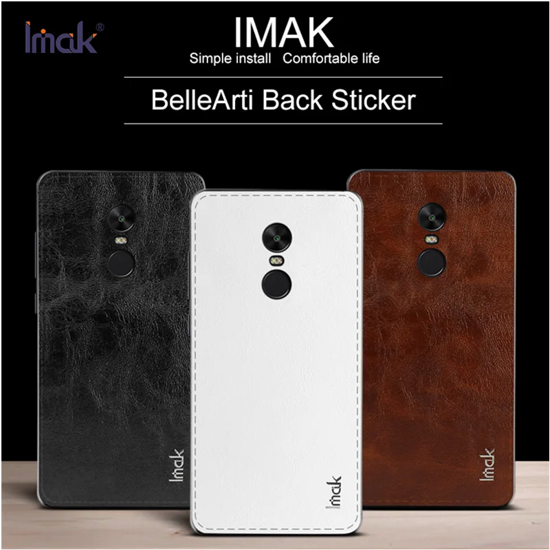 Для Xiaomi Redmi Note 4X3 GB 4 Global MTK задняя оболочка наклейка с защитой экрана IMAK BelleArti PU