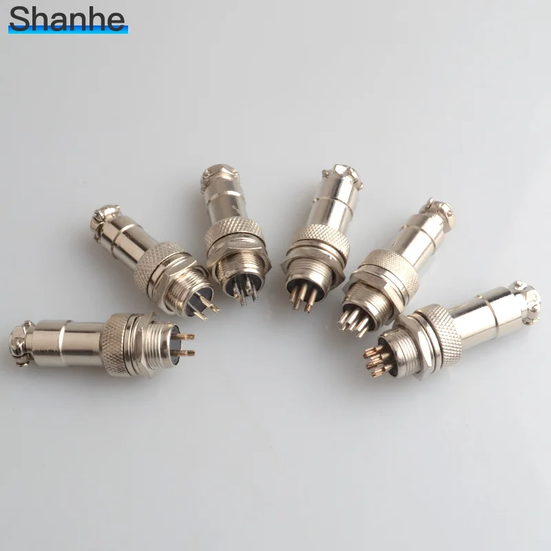 2pin/3pin/4pin/5pin/6pin/7pin мужской и женский контактный авиационный штекер, круглый разъем диаметр 12 мм
