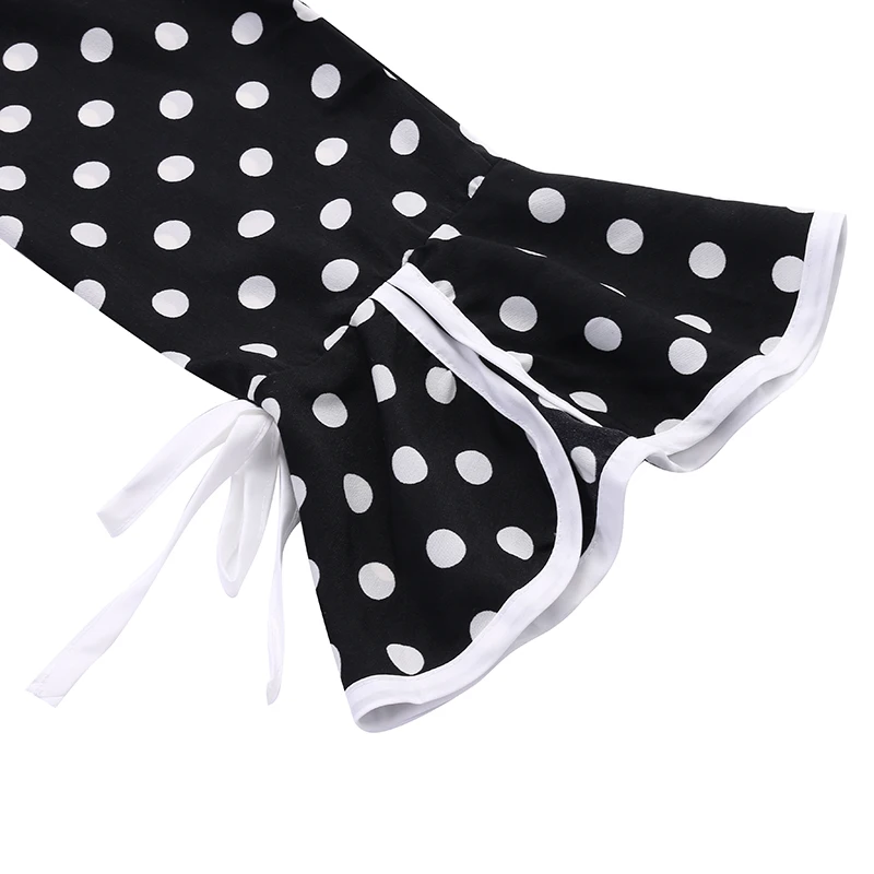 VONDA Women Blouses Summer Pregnant Flare Sleeve Blusas Shirts Casual Loose Polka Dot Print Elegant Maternity Clothes Tops