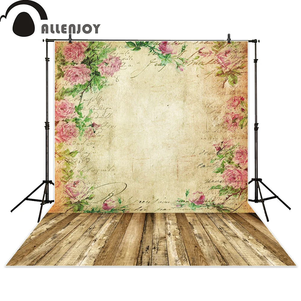 Allenjoy фоны для фотостудии Цветок Винтаж bokeh Письмо Дерево фон фотостудия