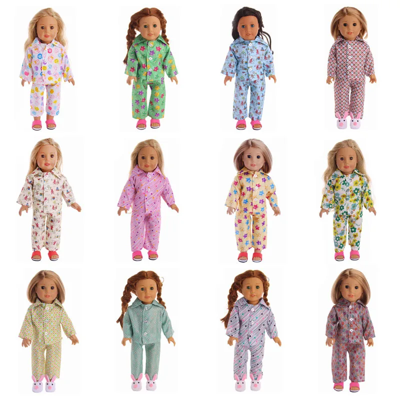Аксессуары для куклы кукольная Пижама For18-inch Американский dDolls и 43 см ухода за