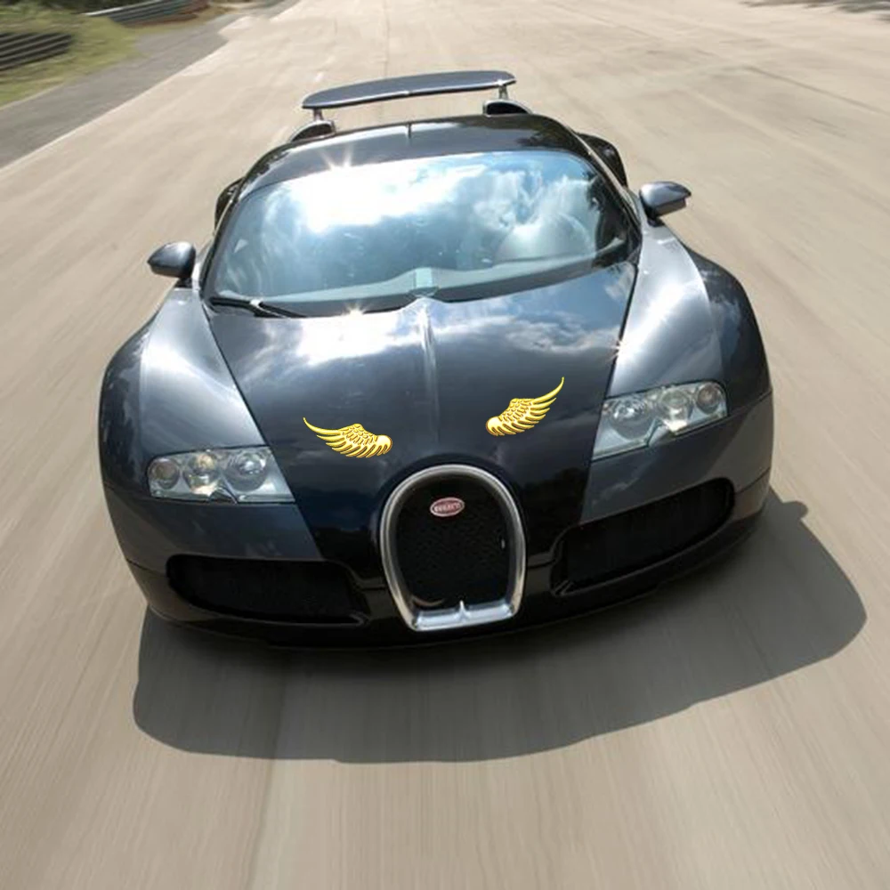 1 пара 3D наклейки JDM металла Ангелы Крылья украшение автомобиля эмблемы лого