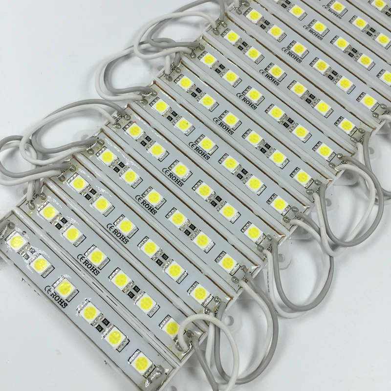 20 шт. 5050 SMD СВЕТОДИОДНЫЙ LED s модуль чисто белый Водонепроницаемый световая