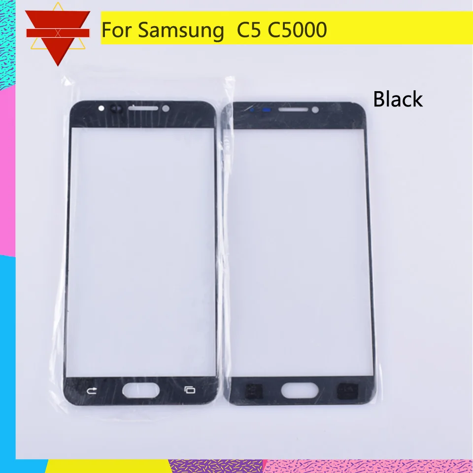 Для Samsung Galaxy C5 C5000 SM-C5000 сенсорный экран передняя стеклянная панель внешняя линза