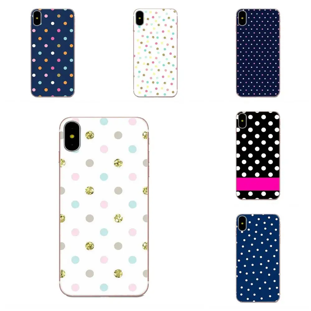 Модный мягкий защитный чехол в горошек для Huawei P7 Honor 4C 5A 5C 5X 6 6C 6A 6X 7 7X 8 9 V8 V10 Y3II Y5II Y6II
