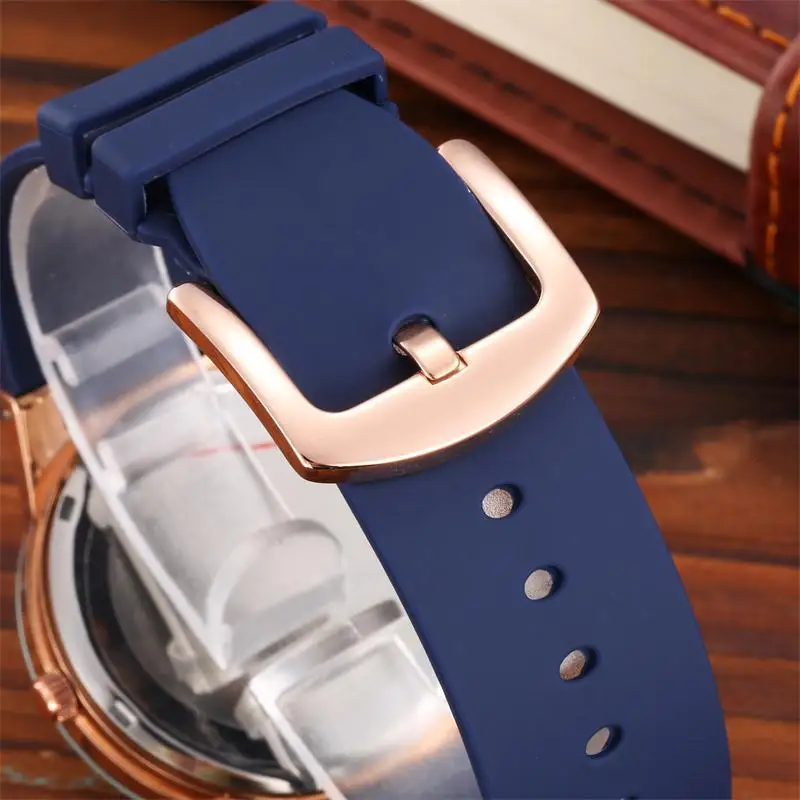 Модные Простые Стильные Топ люксовый бренд BADACE Часы мужские PU силиконовый