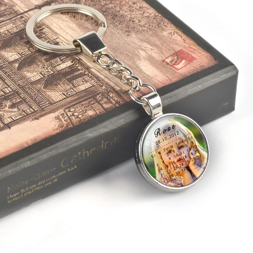 Персонализированные фотобрелки на заказ брелок для ключей фото вашего ребенка