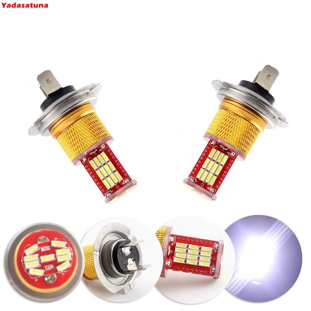 Комплект из 2 светодиодных ламп H7 12 в 6000k Вт 33 4014smd 800 люмен мото|led h7|led h7 12vlampada led |