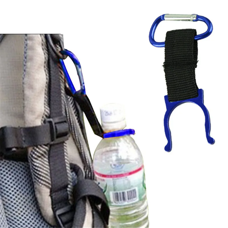1 шт. карабин для воды держатель с крючком и пряжкой зажим кемпинга туризма