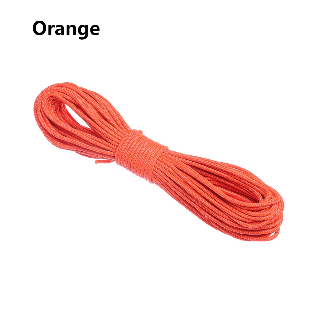orange 10 Цвета Паракорд 550 веревка 5/10/20 м Длина парашютный шнур верёвки для палатки набор для выживания для Пеший Туризм Кемпинг Диаметр 3 мм - Цвет: orange