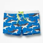 Летние плавки для мальчиков, Шорты для плавания с рисунком черепа, акулы, звезды, полосатые, для возраста 1, 2, 3, 4, 5, 6 лет