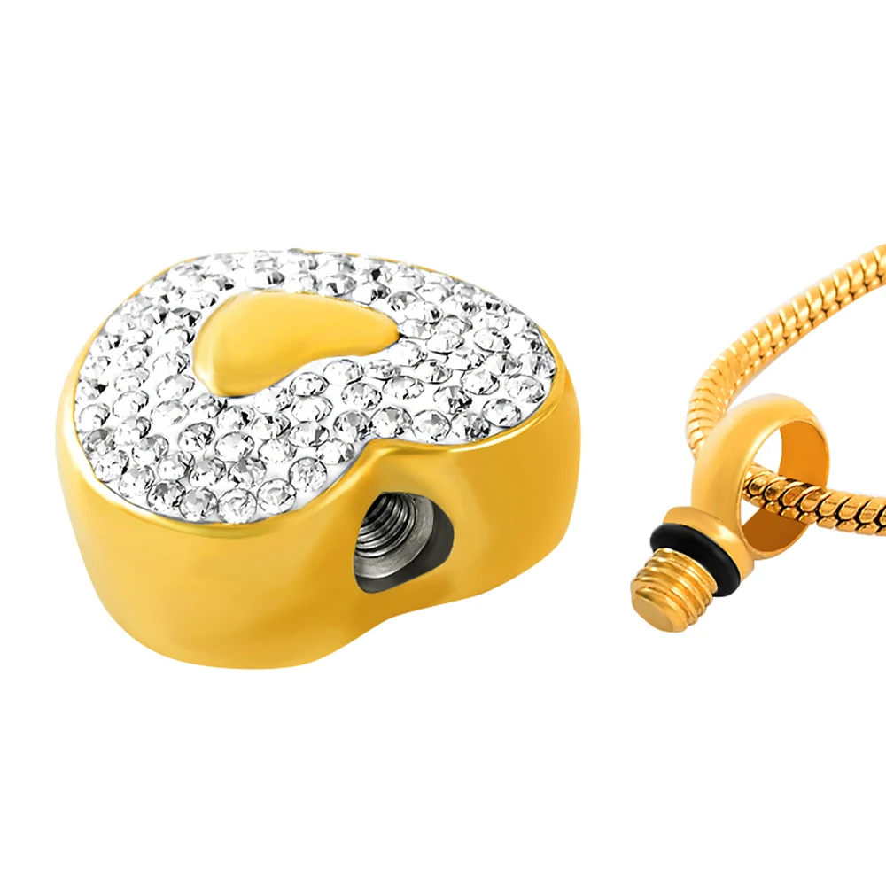 IJD9439 Forever Love кристаллический крючок Charm ожерелье с урной на память зола после