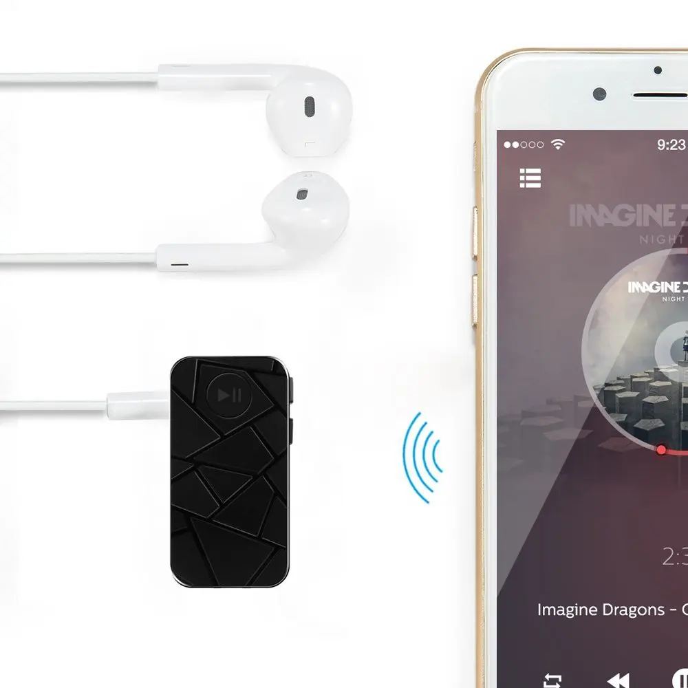 Dual Link Bluetooth 4 1 Handsfree Aux 3 5 мм автомобильный набор беспроводной музыкальный приемник