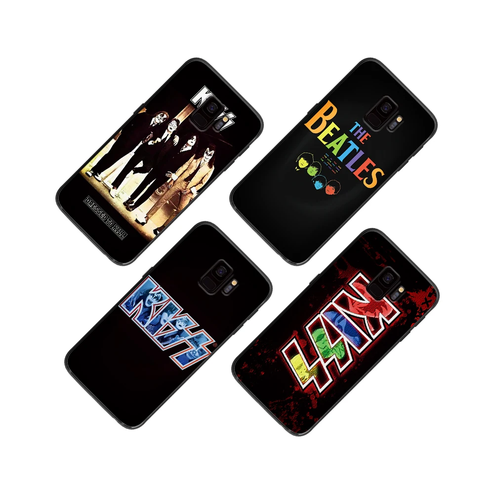 Мягкий чехол для телефона American Rock Kiss Orchestra Samsung Galaxy S6 S7 S8 S9 S10e Plus Note 8 9 | Мобильные