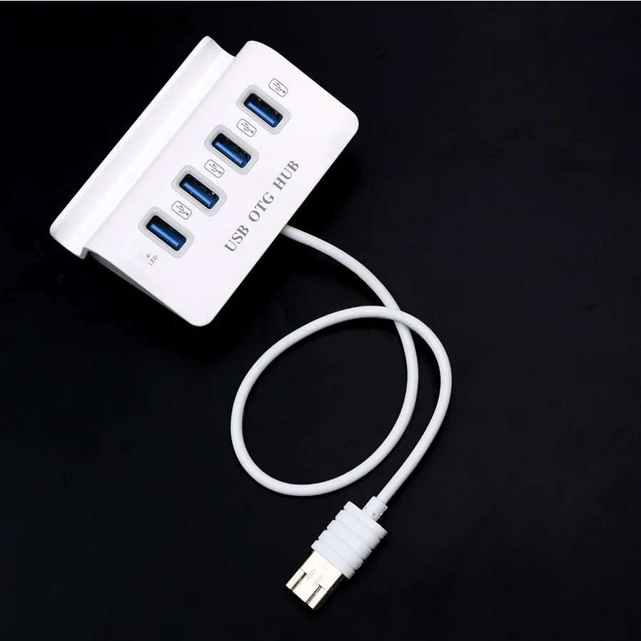 Kebidu горячая распродажа 4 порта USB 3 0 OTG Mocro USB3.0 адаптер Micro концентратор для Windows