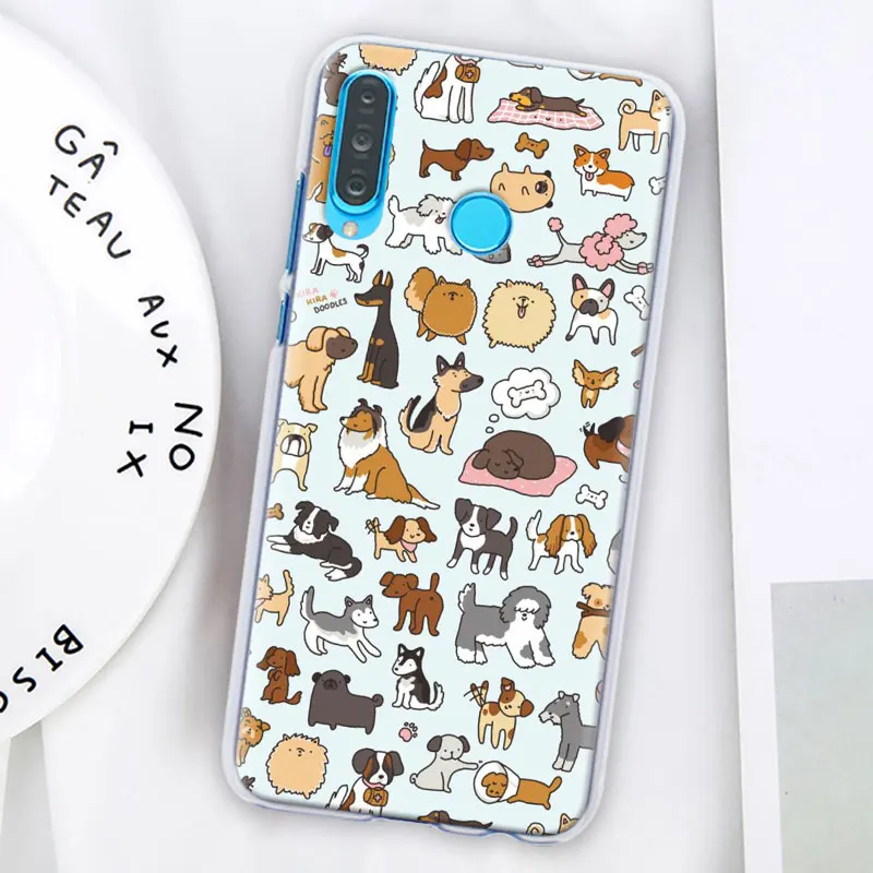 Такса докси Цветок Собака Щенок Футляр для телефона для huawei P30 Pro P10 P20 P30 Lite P8 P9 Lite P Smart Plus чехол