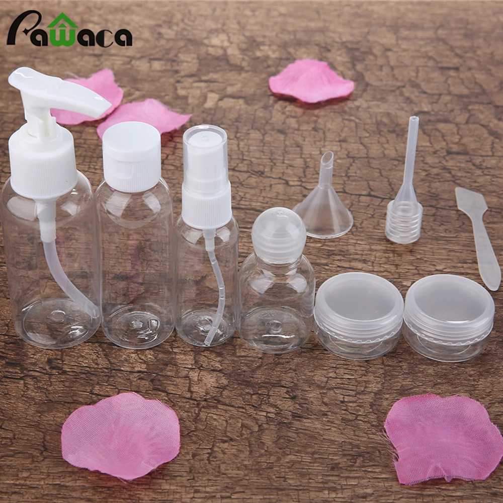 9 шт./компл. легкая дорожная бутылка-органайзер набор туалетных принадлежностей