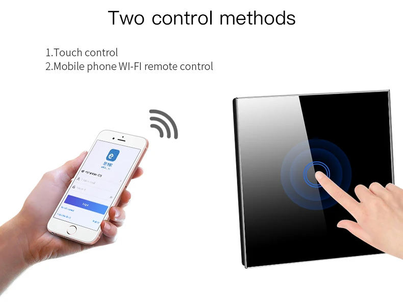 ЕС Стандартный 1/2/3 банды выключатель света 220 В Smart Touch/настенный Wi-Fi адаптер встраиваемые Стекло Панель Управление модуль Alexa/google home