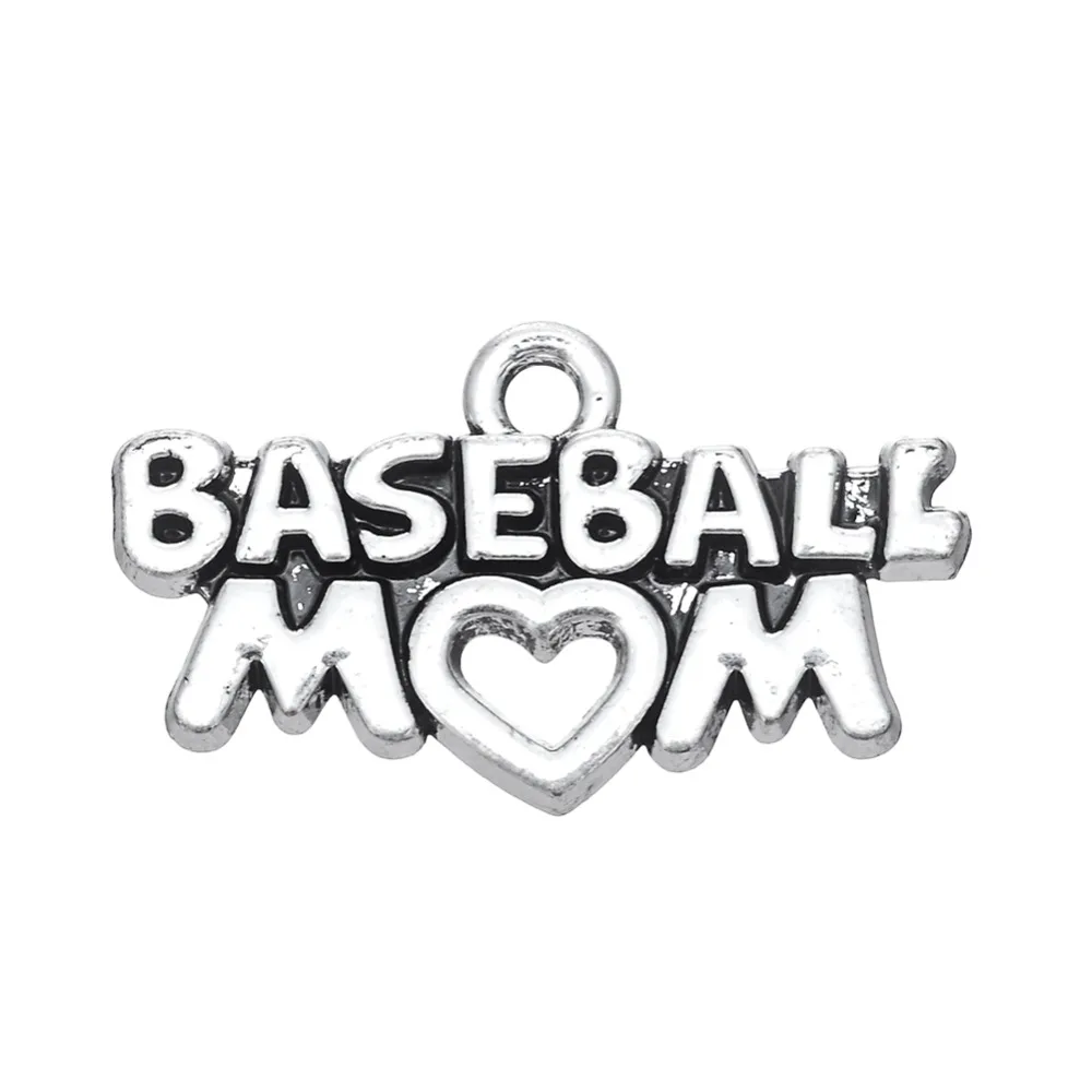 

new arrival BASEBALL word charms jewelry