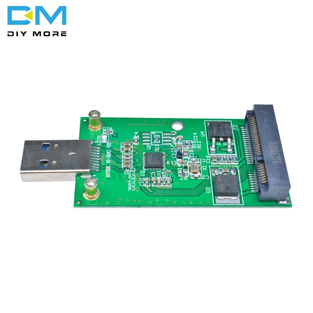 Кабель передачи данных адаптер USB3.0 к mSATA карта Plug and Play USB 3 0