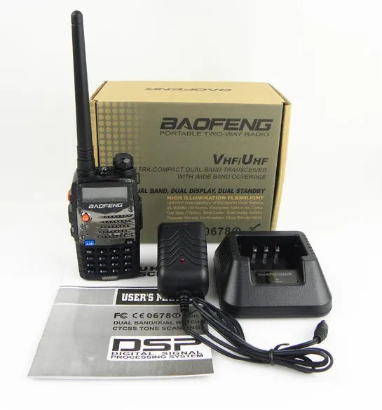 DHL Бесплатная доставка + BAOFENG UV-5RA UHF VHF Dual Band/Dual Watch 5 Вт 128 канальная двухсторонняя
