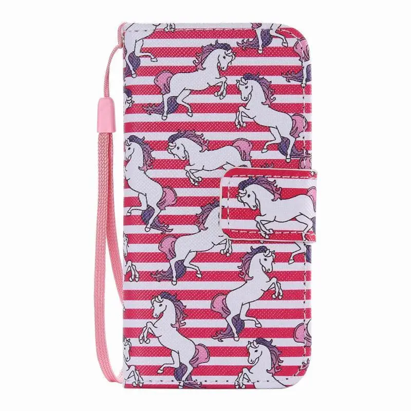 Для Coque iPhone 5S Чехол кожаный кошелек флип-чехол для телефона Apple iPhone 5 5S SE чехол милый мультяшный аниме Кот для девочек флип-чехол
