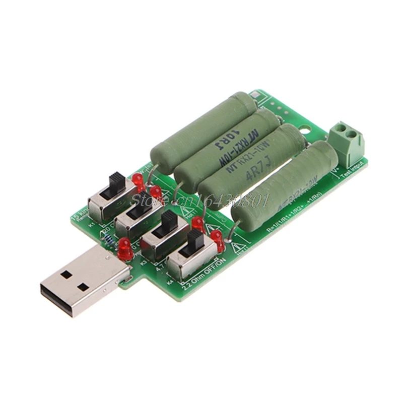 Электронный резистор высокой мощности usb dc регулируемый 4 вида тока тестер