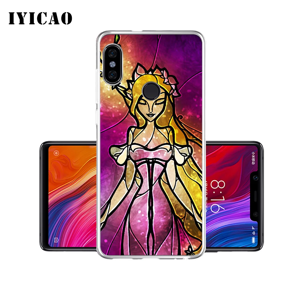 Мягкий силиконовый чехол для телефона IYICAO Beauty Beast Rose из ТПУ Для Xiaomi Mi 9 8 SE 6 A1 A2 Lite F1