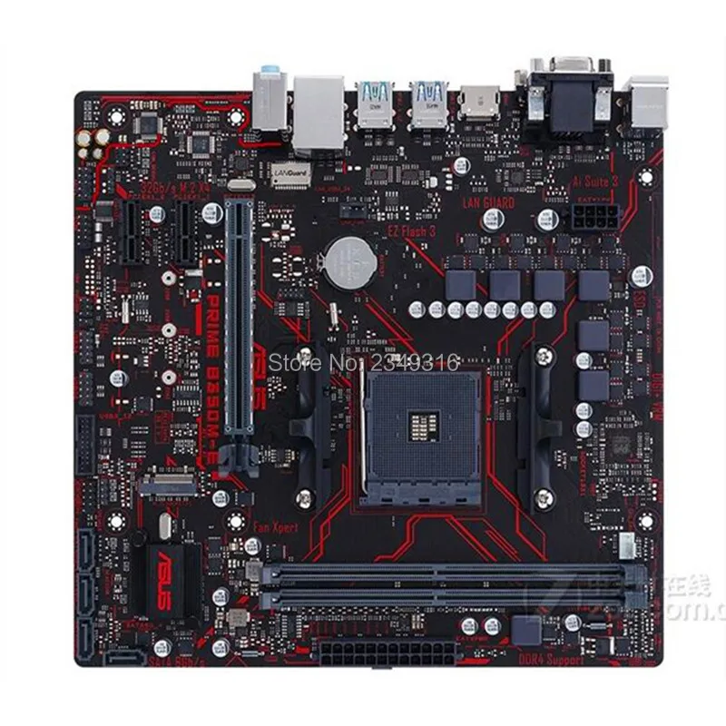 Для ASUS PRIME B350M-E оригинальная материнская плата Гнездо AM4 DDR4 B350 рабочего