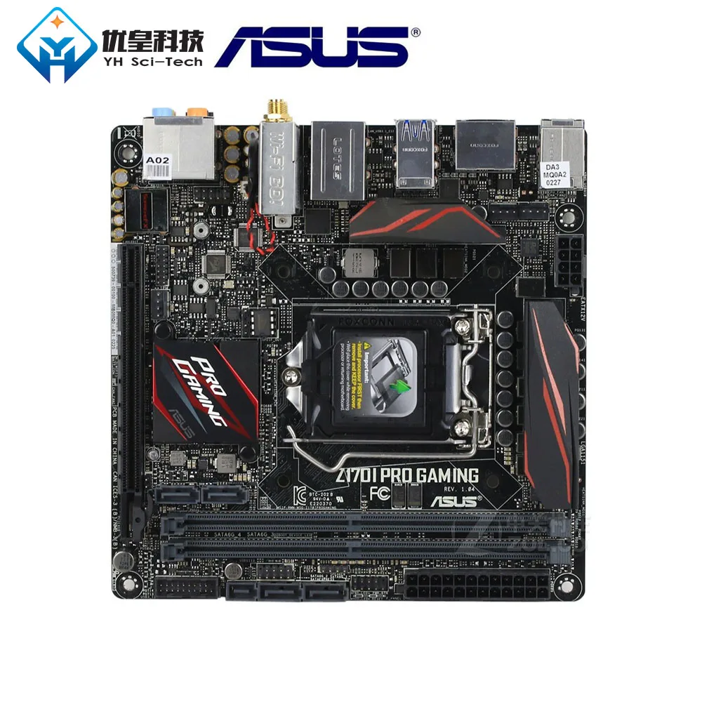 Asus Z170I PRO игровая Intel Z170 оригинальная б/у материнская плата для настольного ПК LGA 1151