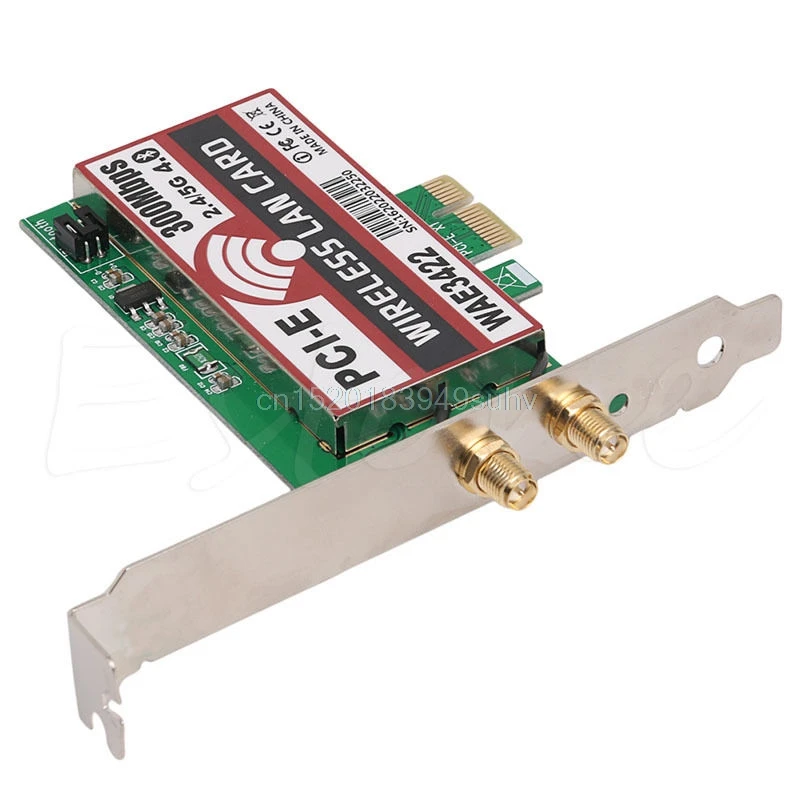 Высокое качество двухдиапазонный Bluetooth 4 0 PCI e 300 Мбит/с экспресс карта сетевой Wlan