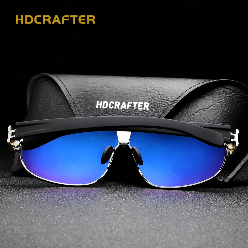 Мужские солнцезащитные очки HDCRAFTER брендовые дизайнерские поляризационные для
