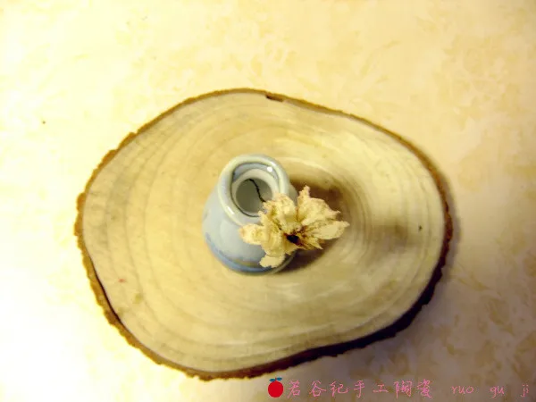 Original jingdezhen ceramics by hand/coarse pottery of primitive simplicity wind mini flowers inserted|ceramic flower knob|flower girl head