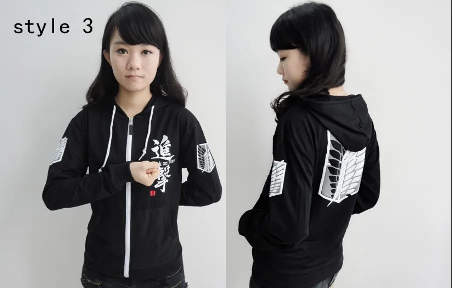 Attack on Titan Scout Regiment To advance the giant coat The survey corps Zip fleece anime | Мужская одежда