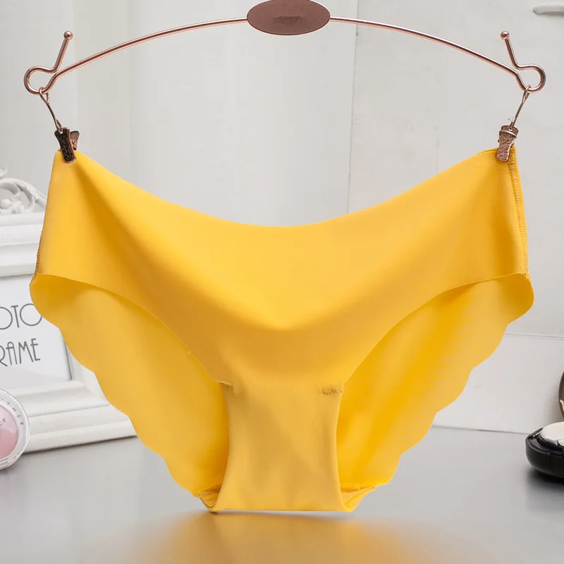 MINHIN Women Sexy Underwear Fashion Multi Colors Seamless Ultra-thin G String Ice Silk Panties Cotton Briefs | Женская одежда