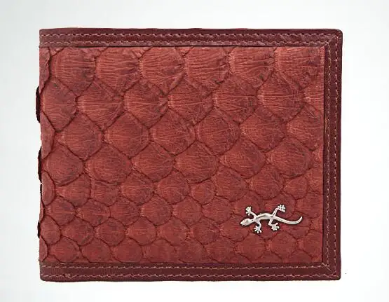 Двухскладные Кошельки и кошелек из 100% натуральной кожи питона для мужчин/женщин +