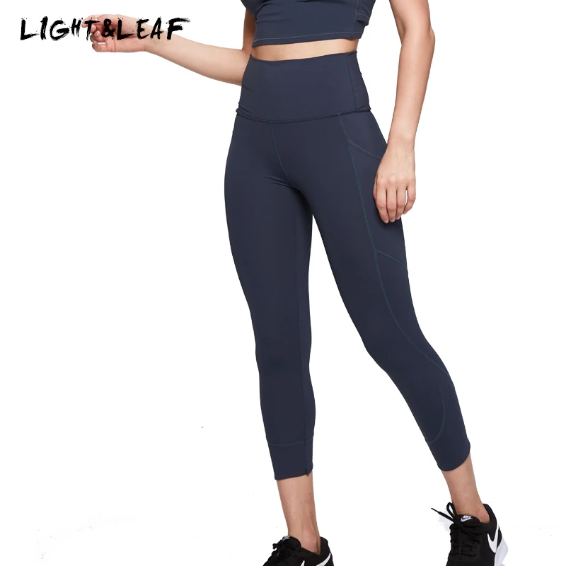 Женские спортивные Леггинсы light & leaf брендовые качественные леггинсы с высокой