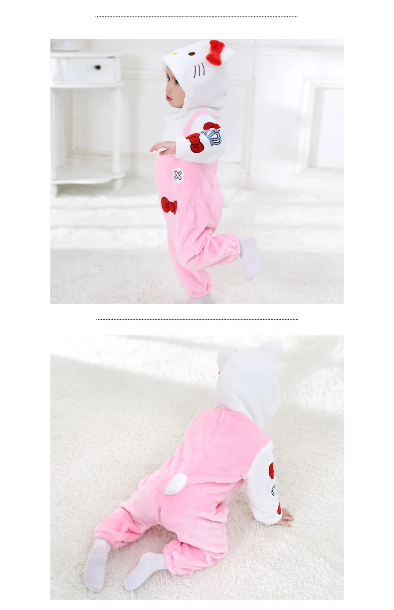 Панда Кигуруми для кошки детское мультяшное животное свинка костюм косплея