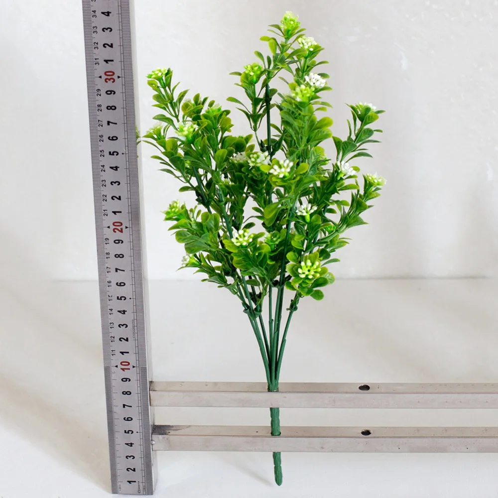 7 филиалов Искусственный пластик зеленый завод Моделирование Букет Милана