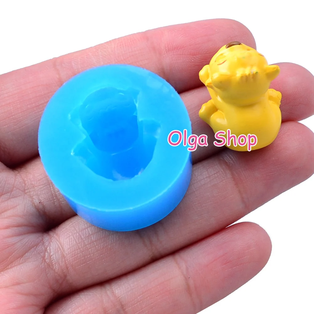 DYL272 20 5 мм 3D Baby Tiger силиконовая форма в виде животных Sugarcraft торт Topper помадка