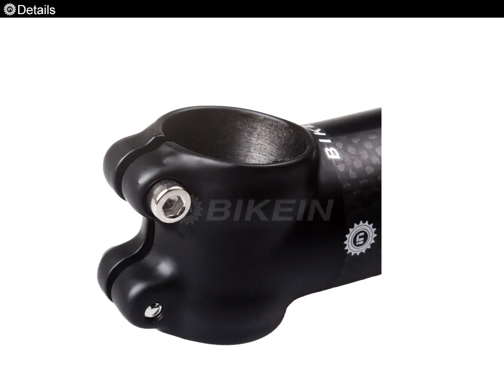 Bikein для велосипеда дорожный велосипед Pro Stem 31,8 мм 3 k Carbon+ Alum. Запчасти для горного велосипеда 80/90/100/110 мм MTB стебли супер свет 130 г