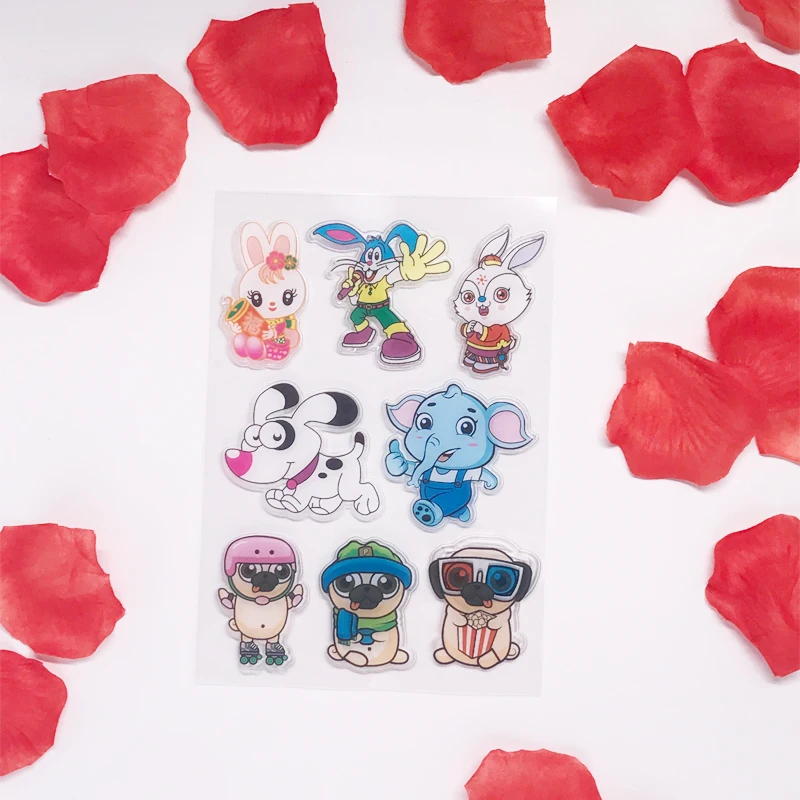 TYLL собака печать очистить резиновый штамп-поделка для Записки карты