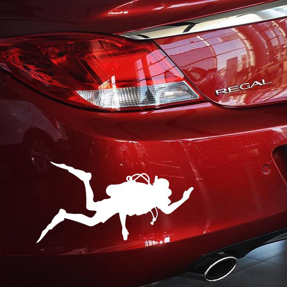 Автостайлинг Aliauto Go Fish Diver автомобильные аксессуары наклейка и для Volkswagen Skoda Surperb